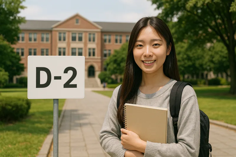 대학 캠퍼스, D-2 유학 재학