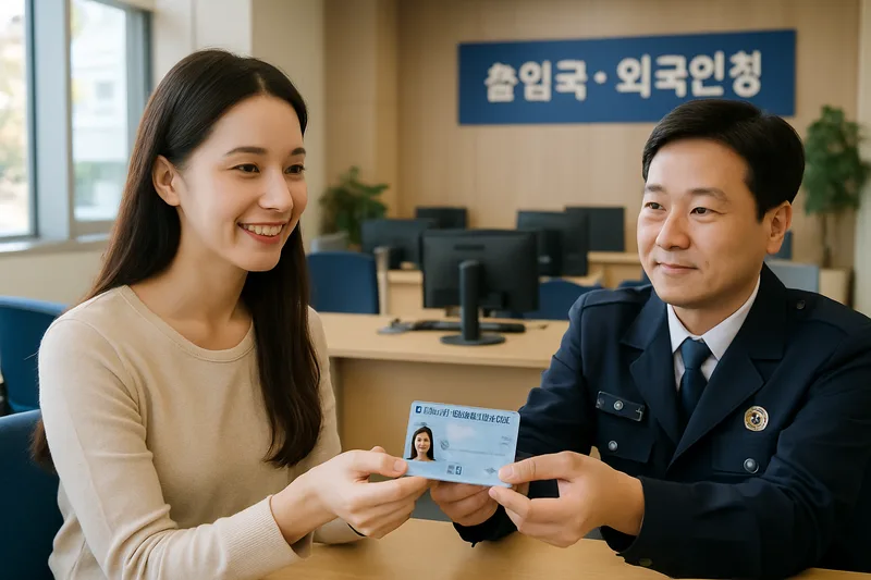 출입국·외국인청에서 외국인등록증을 발급받는 결혼이민 배우자, F-6 입국 후 외국인등록