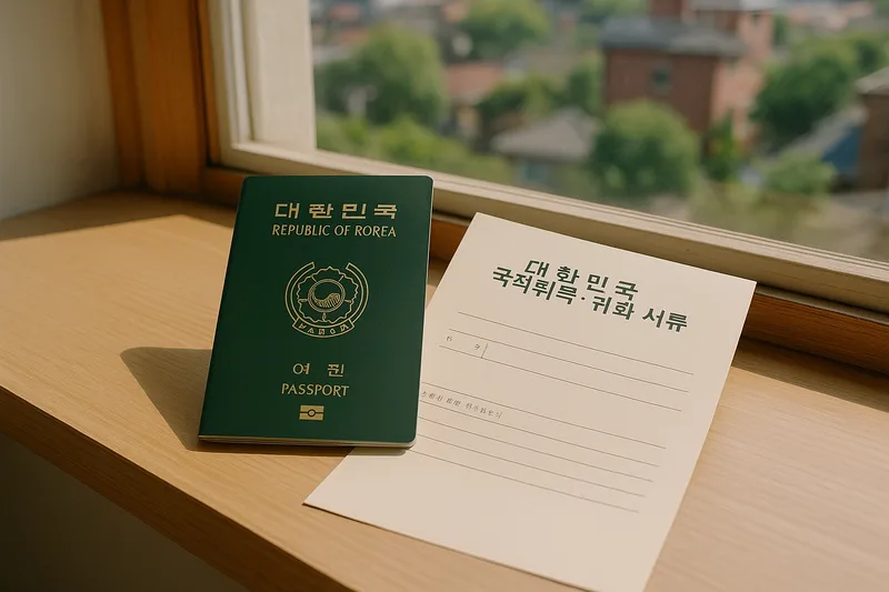 여권, 대한민국 국적취득·귀화 서류