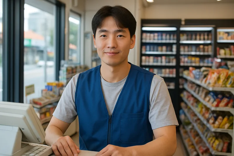 편의점과 매장에서 일하는 직원의 모습, F-4 재외동포 단순노무 제한 직종 변화