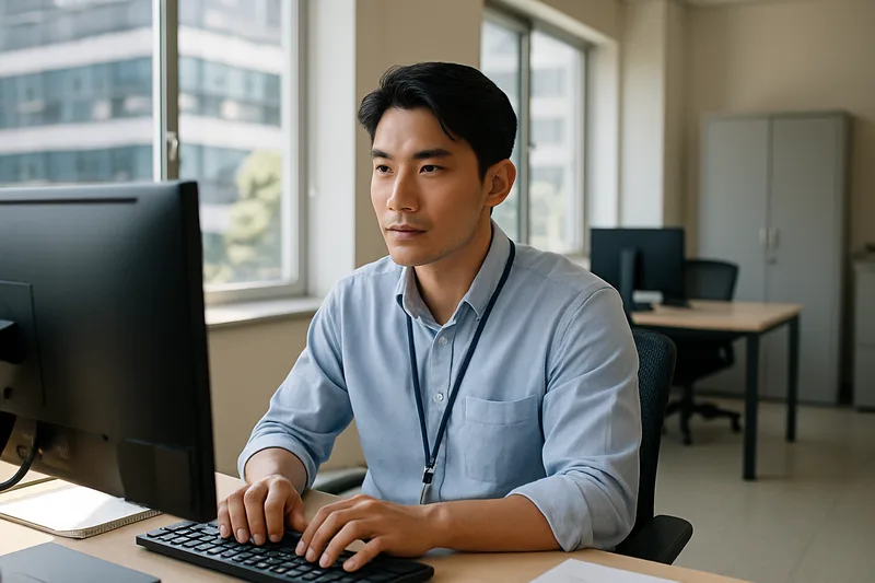 사무실에서 일하는 재외동포 근로자, F-4 재외동포 비자 취업