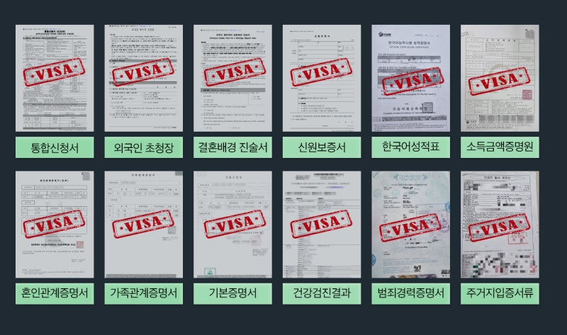 한국 베트남 결혼비자 발급 사례 _ 외국인 F6 결혼비자