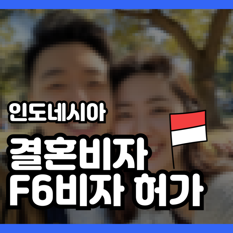 인도네시아 F6 결혼비자 허가 ! ( 케이비자 실제 고객 인터뷰 )